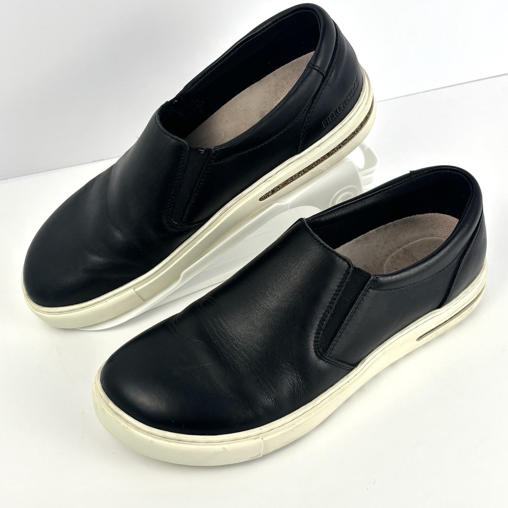 Birkenstock Oswego Slip On Sneakers Black Leather EU 40 US 9-9.5 Portugal - Picture 4 of 13